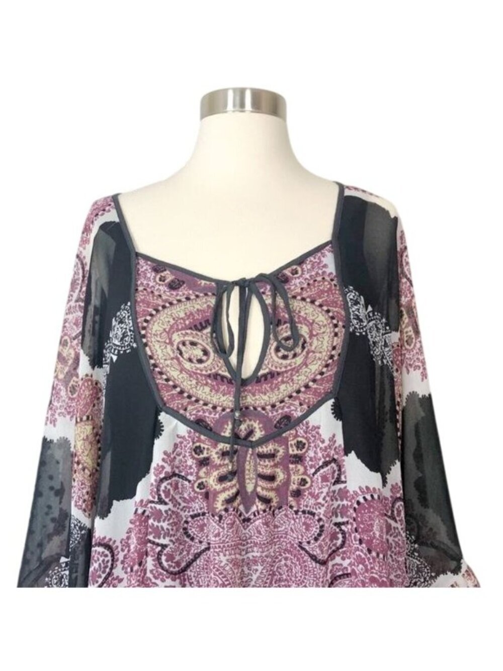 Free People Marla Dreams Black Boho Tunic - Picture 6 of 7